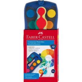 ACUARELAS FABER CASTELL CONNECTOR 12 COLORES+BLANC