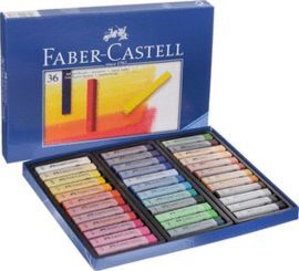 TIZAS PASTEL BLANDO FABER CASTELL 36 COLORES SURTI