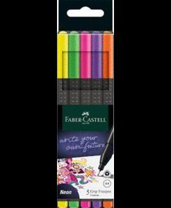 ROTULADOR GRIP FINEPEN 0.4 MM ESTUCHE 5 COLORES NE