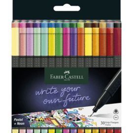 ROTULADOR GRIP FINEPEN 0.4 MM ESTUCHE 30 COLORES