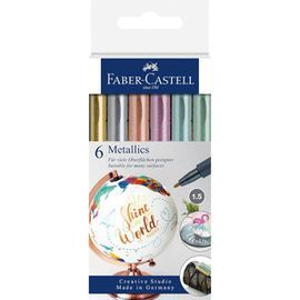 ROTULADOR FABER CASTELL CREATIVE STUDIO 6 COLORES