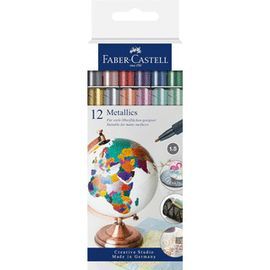 ROTULADOR FABER CASTELL CREATIVE STUDIO 12 COLORES