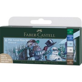 ROTULADOR FABER PITT ARTIST PEN BRUSH 6 COLORES IN