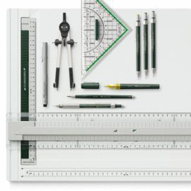 PLACA DE DIBUJO LISA A3 Y PARALEX FABER