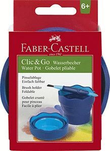 VASO PLEGABLE PARA EL AGUA CLIC GO AZUL