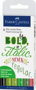 SET 6 ROTULADORES PINCEL FABER CASTELL PITT HAND L