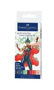 SET 6 ROTULADORES FABER CASTEL ARTIST PENS COMIC C