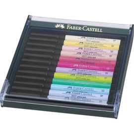 ROTULADOR FABER CASTELL PITT ARTIST PEN 12 COLORES