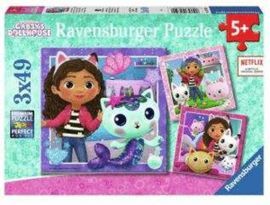 PUZZLE 3X49 PZ GABBY´S DOLLHOUSE