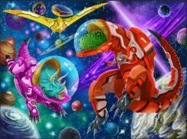 PUZZLE XXL DINOSAURIOS ESPACIALES 200 PZ