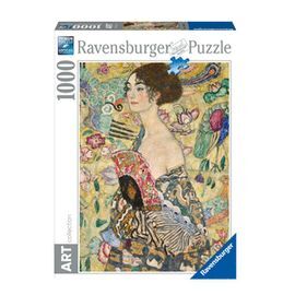 PUZZLE 1000 PIEZAS KLIMT DAMA CON ABANICO