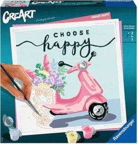 PINTAR POR NUMEROS CREART SERIE CHOOSE HAPPY