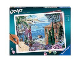 PINTAR POR NUMEROS CREART PAISAJE MEDITERRANEO