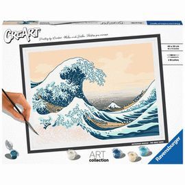 JUEGO PINTAR POR NUMEROS CREART HOKUSAI GRAN OLA K