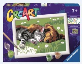 JUEGO PINTAR CON NUMEROS SERIE CREART E - GATO Y P