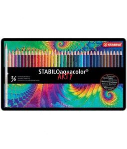 LAPIZ STABILO AQUACOLOR METAL 36 UD SURTIDOS