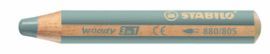 LAPIZ STABILO WOODY 3 EN 1 PLATA