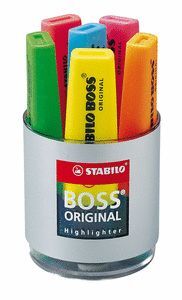 MARCADOR FLUORESCENTE STABILO BOSS ORIGINAL CUBILE
