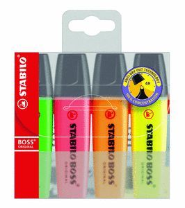 BLISTER FLUORESCENTS STABILO BOSS