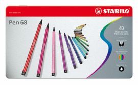 ROTULADOR STABILO PEN 68 ESTUCHE 40UNID