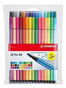 ROTULADOR STABILO PREMIUM PEN 68 6 COLORES NEON 24