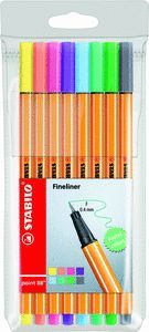 ROTULADOR STABILO PUNTA FIBRA 8 COLORES