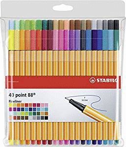 ROTULADOR STABILO POINT 88 ESTUCHE 40 UND