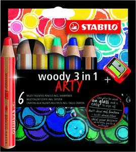 STABILO WOODY ESTUCHE ARTY CON AFILALAPICES