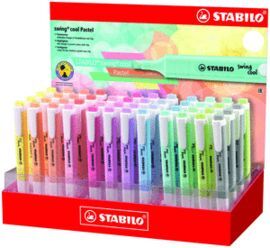 MARCADOR STABILO SWING COOL PASTEL EXPOSITOR