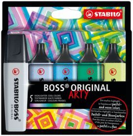 MARCADOR FLUORESCENTE STABILO BOSS ARTY LINE 5 COL