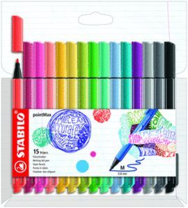 ROTULADOR STABILO POINTMAX ESTUCHE DE 15 UNIDADES