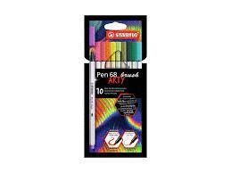 ROTULADOR STABILO PEN 68 BRUSH ARTY ESTUCHE DE 10