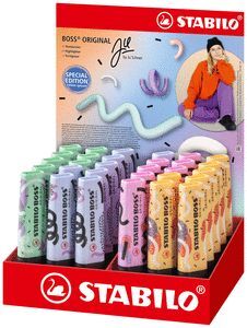 EXPOSITOR 30 MARCADOR STABILO BOSS PASTEL COLOR SU