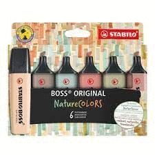 MARCADOR STABILO BOSS ORIGINAL NATURECOLORS 6 COLO