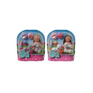 MUÑECA EVI LOVE- EVI AMIGOS ANIMALES, 2 SURT.