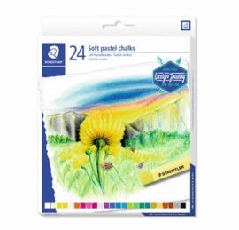 TIZAS SUAVES STAEDTLER TONOS PASTEL 2430 24 UDS