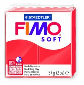 PASTILLA 57GRS FIMO SOFT ROJO INDIAN