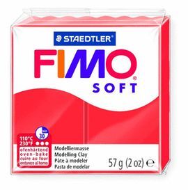 PASTILLA 57GRS FIMO SOFT ROJO INDIAN
