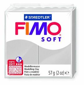 PASTILLA 57GRS FIMO SOFT GRIS DELFIN