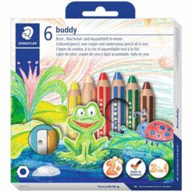 LAPIZ BUDDY 140 6 COLORES BASICOS