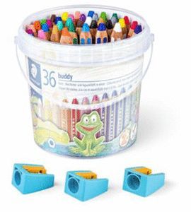 LAPIZ BUDDY 140 36 COLORES SURTIDOS