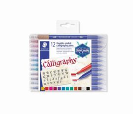 ROTULADOR DOBLE PUNTA PARA CALIGRAFIA 3005 12 UDS