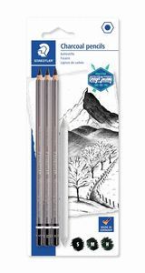 LAPIZ MARS LUMOGRAPH STAEDTLER CHARCOAL 100C 4 UDS