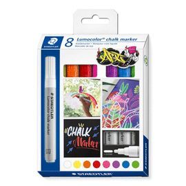 ROTULADOR STAEDTLER LUMOCOLOR 344 CHALK MARKER 8 C