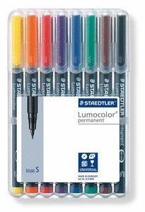 ROTULADOR LUMOCOLOR 313 WP8 SUPERFINO B/8 SURTIDOS