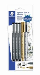 ROTULADORES CALIBRADOS PIGMENT LINER METALLIC MARK