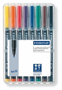 ROTULADOR LUMOCOLOR 317 WP8 MEDIO B/8 SURTIDOS
