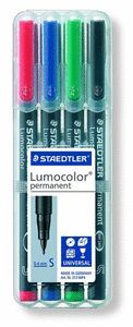 ROTULADOR LUMOCOLOR 318WP4 FINO B/4 SURTIDO