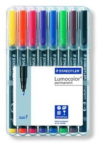 ESTUCHE 8 ROTULADORES LUMOCOLOR REF 318 WP 8