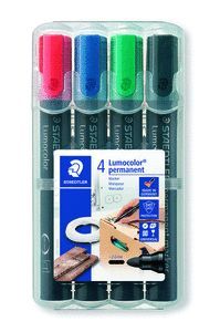 ROTULADOR LUMOCOLOR 352 4 COLORES SURTIDOS